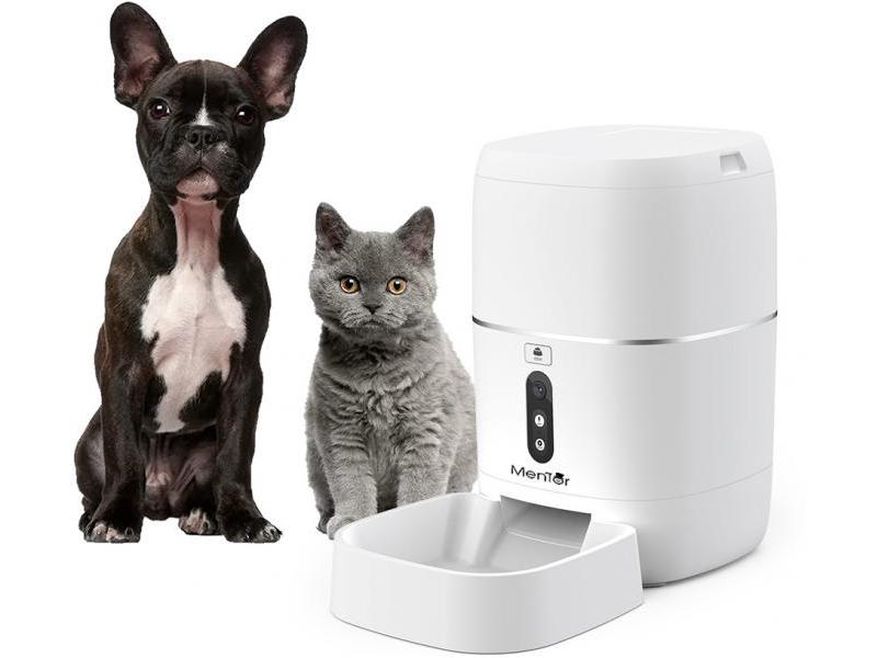 Mentor Dispenser hrana Smart Mentor SD001 6L WiFi pentru caini si pisici cu camera video