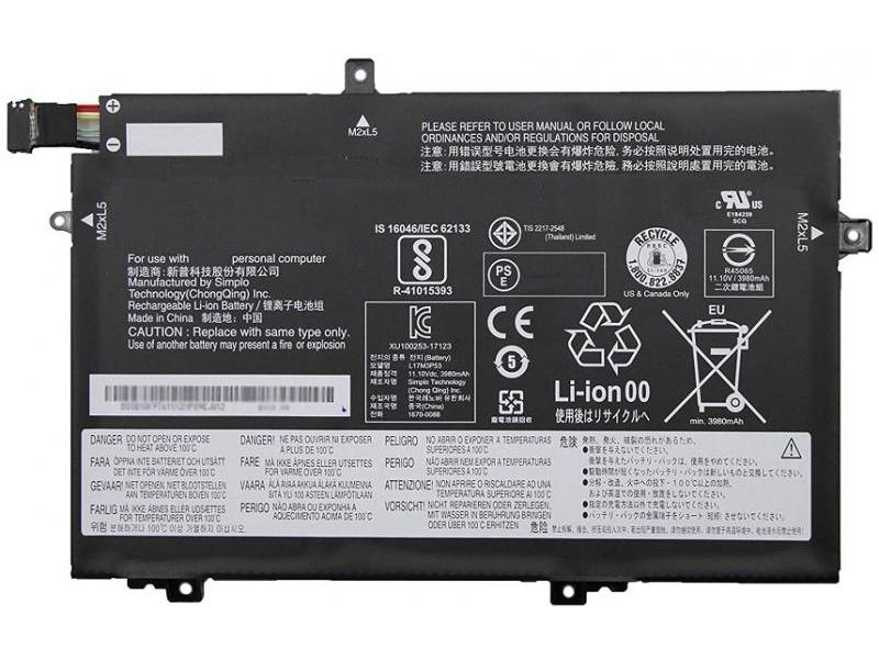 Mentor Baterie Lenovo ThinkPad L480 L580 L590 L17M3P54 L17L3P52 4050mAh 3 celule 11.1V Li-Ion