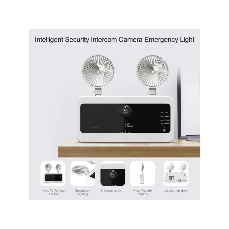 Mentor Camera IP wireless Mentor multifunctionala Emergency Light HD, microfon, difuzor, infrared, senzor miscare, 2.4GHz